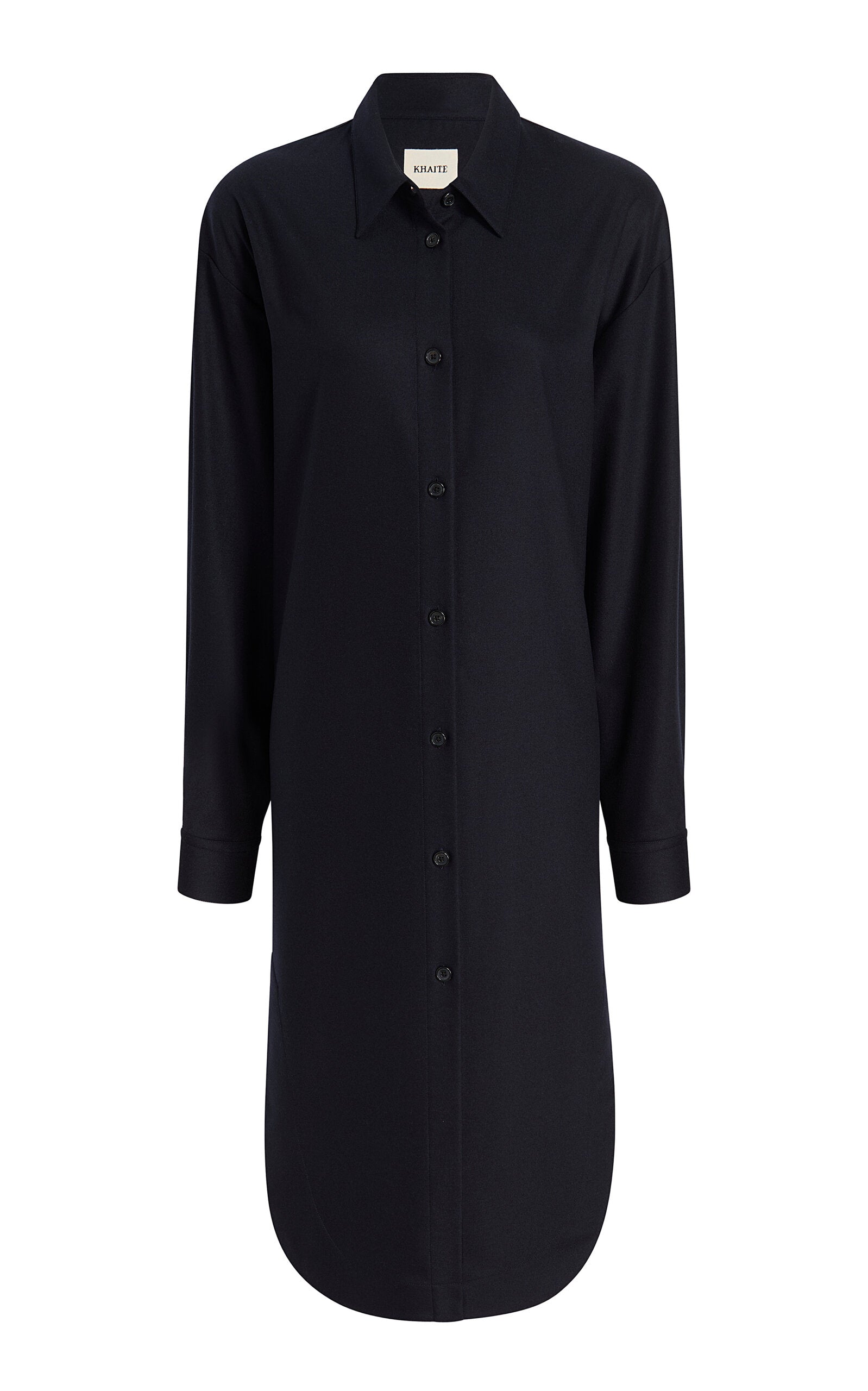 Wool-Cashmere Midi Dress Full of charm simple and atmospheric