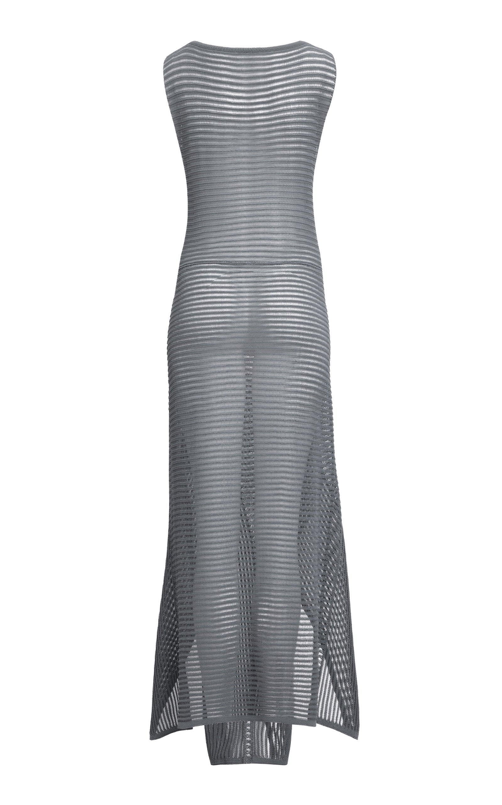 Ladder-Stitched Cotton-Blend Midi Dress Full of charm simple and atmospheric