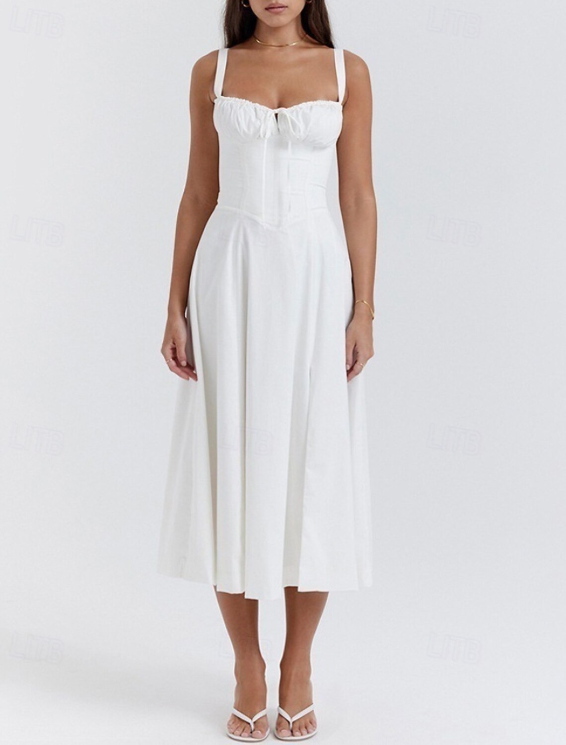 Women's Dress White Dress Graduation Dress Party Dress Fashion Modern Party Birthday Evening Party Regular Fit Plain Sleeveless U Neck Black White Red Summer