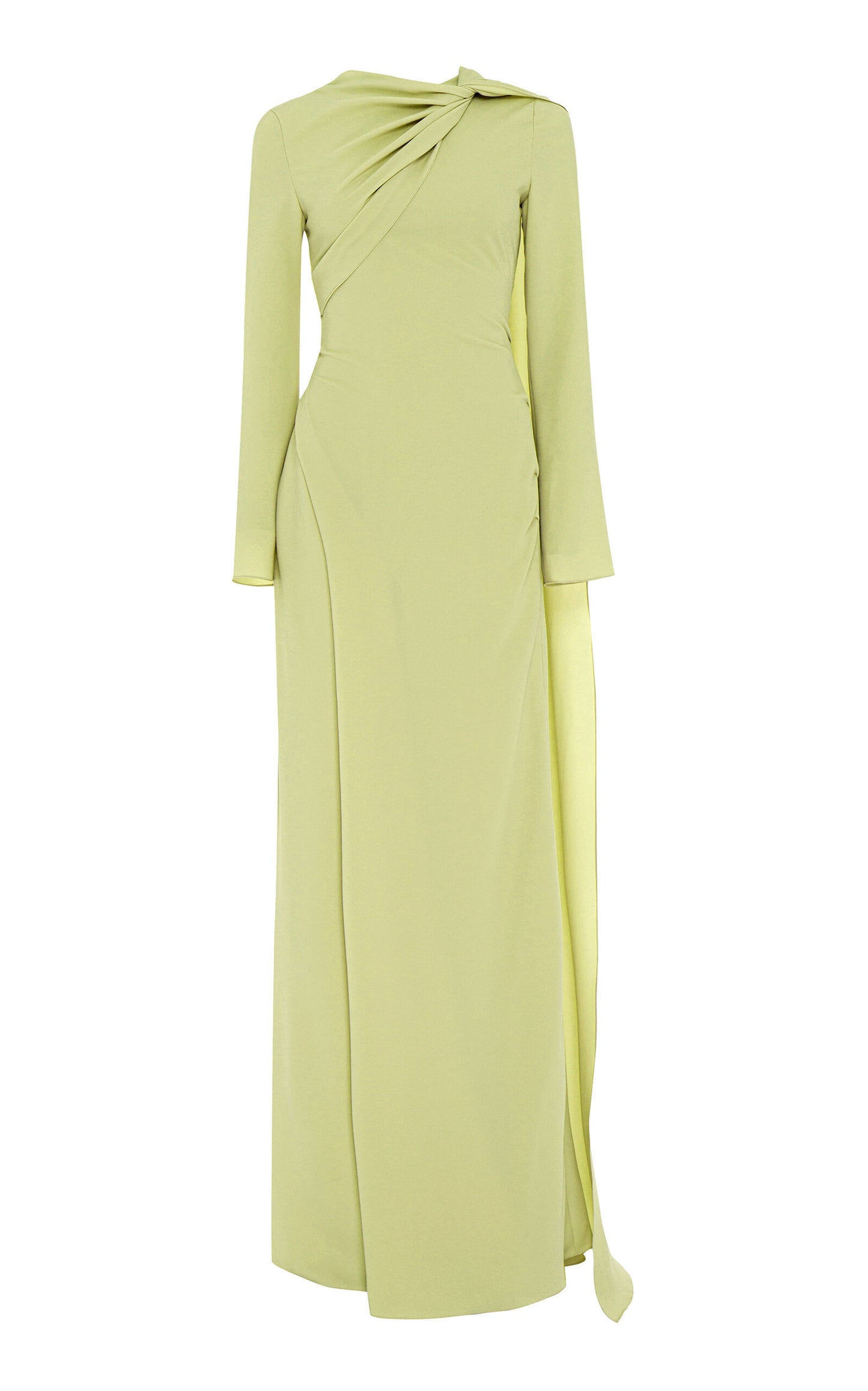 Party Dresses Cape-Detailed Silk Crepe Gown Gentle beautiful and grand