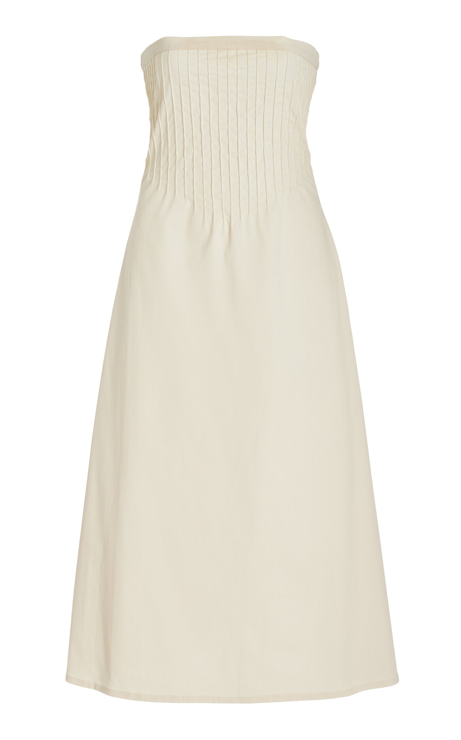 Exclusive Cotton-Blend Midi Dress Full of charm simple and atmospheric