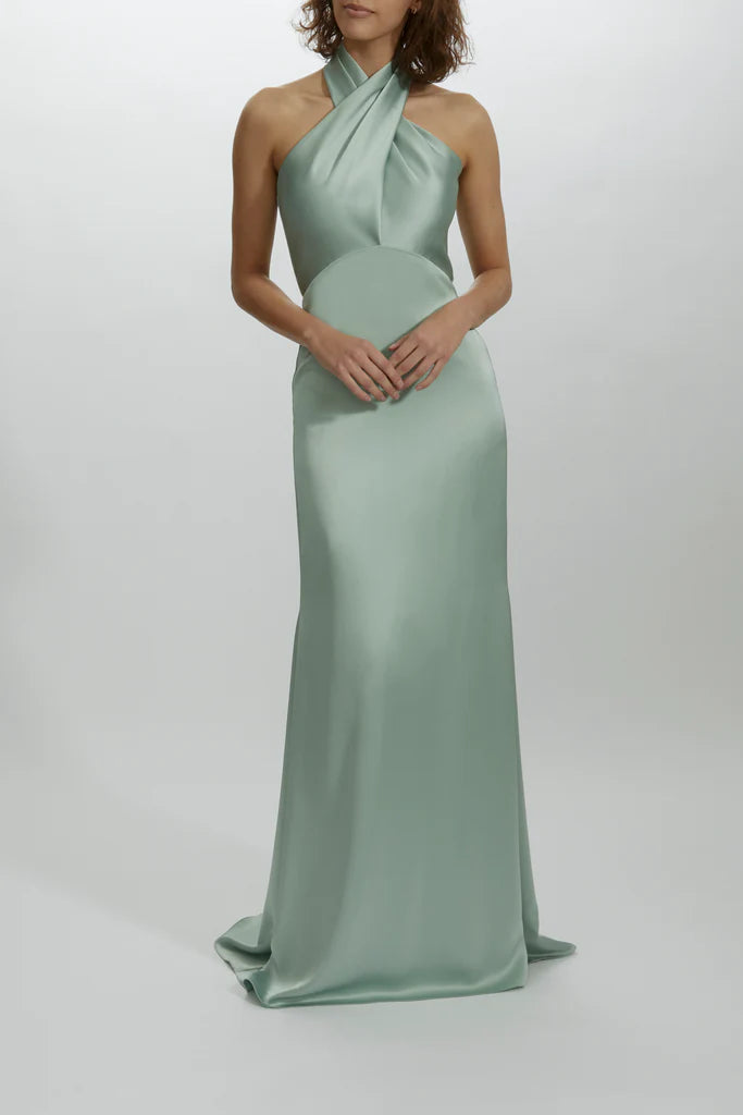 Crisscross Halter Gown spheric beautiful and unique desig