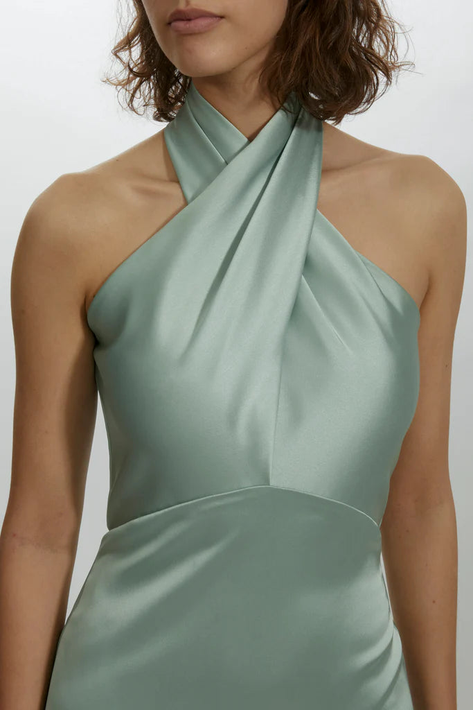 Crisscross Halter Gown spheric beautiful and unique desig