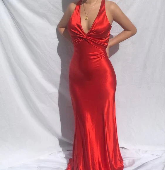 Sexy Mermaid Long Prom Dress Simple prom dress Evening Gown Party Dress