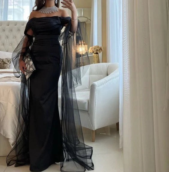 long evening dress Sexy Prom Dress Simple elegant gentle