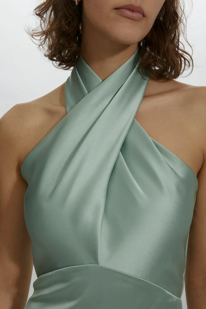 Crisscross Halter Gown spheric beautiful and unique desig