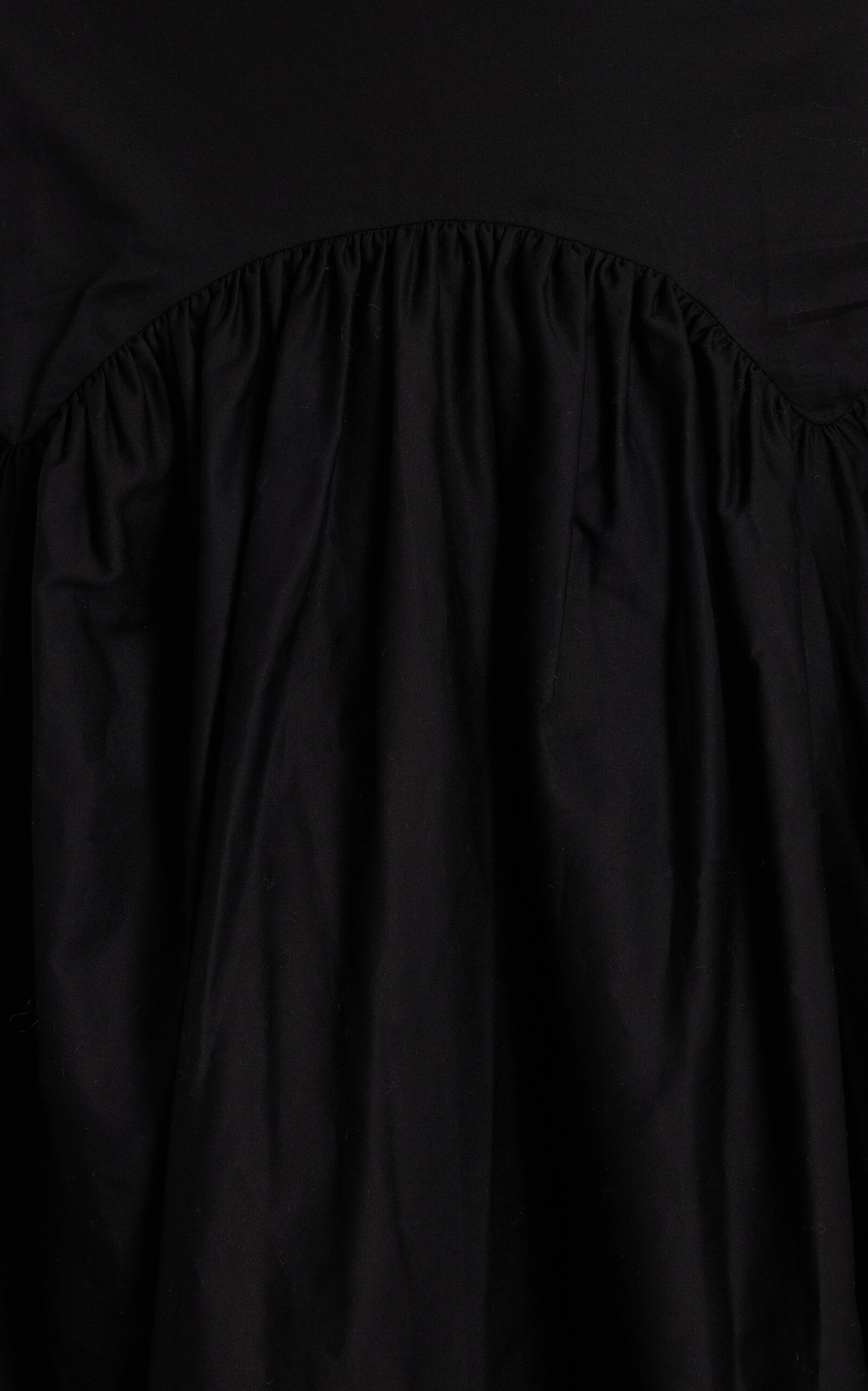 Exclusive Lace-Up Cotton Midi Dress Full of charm simple and atmospheric