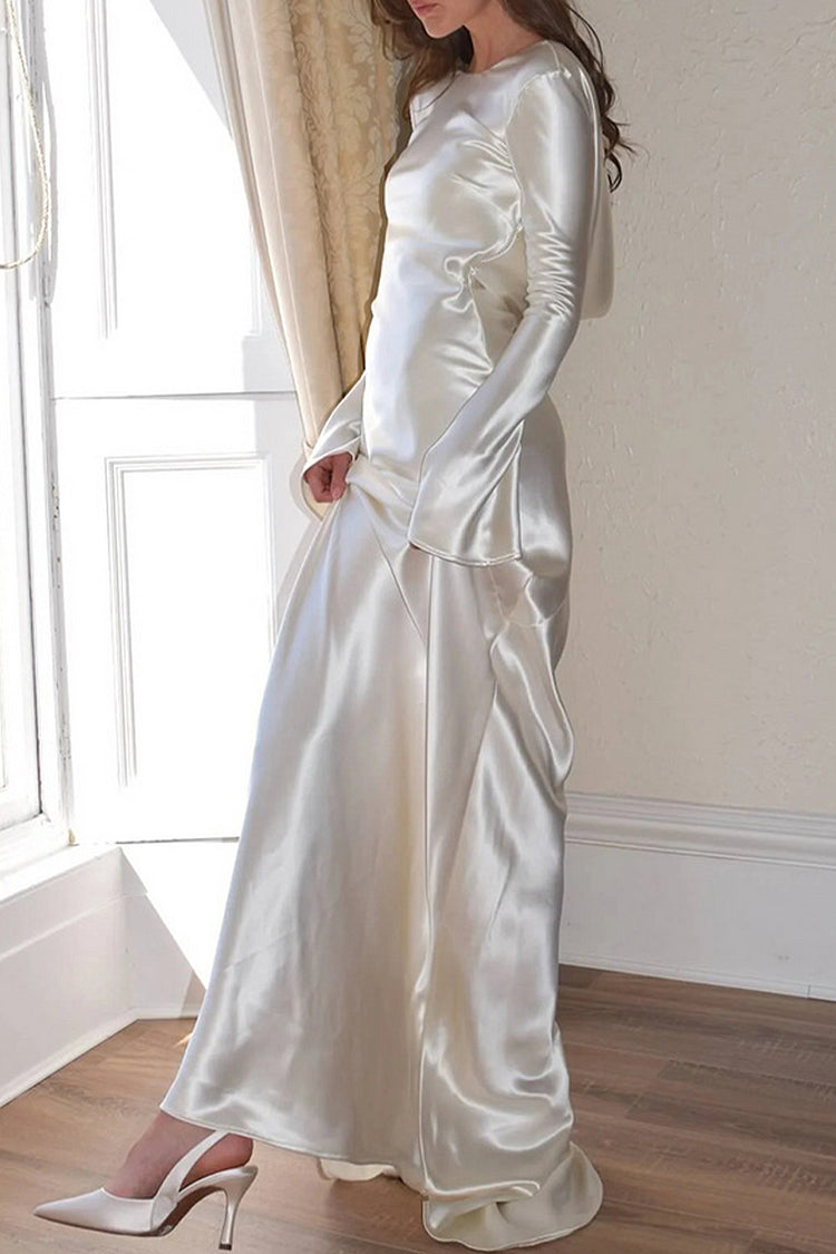 Sexy Prom Backless O Neck Evening Dresses Simple atmospheric beautiful and unique desi