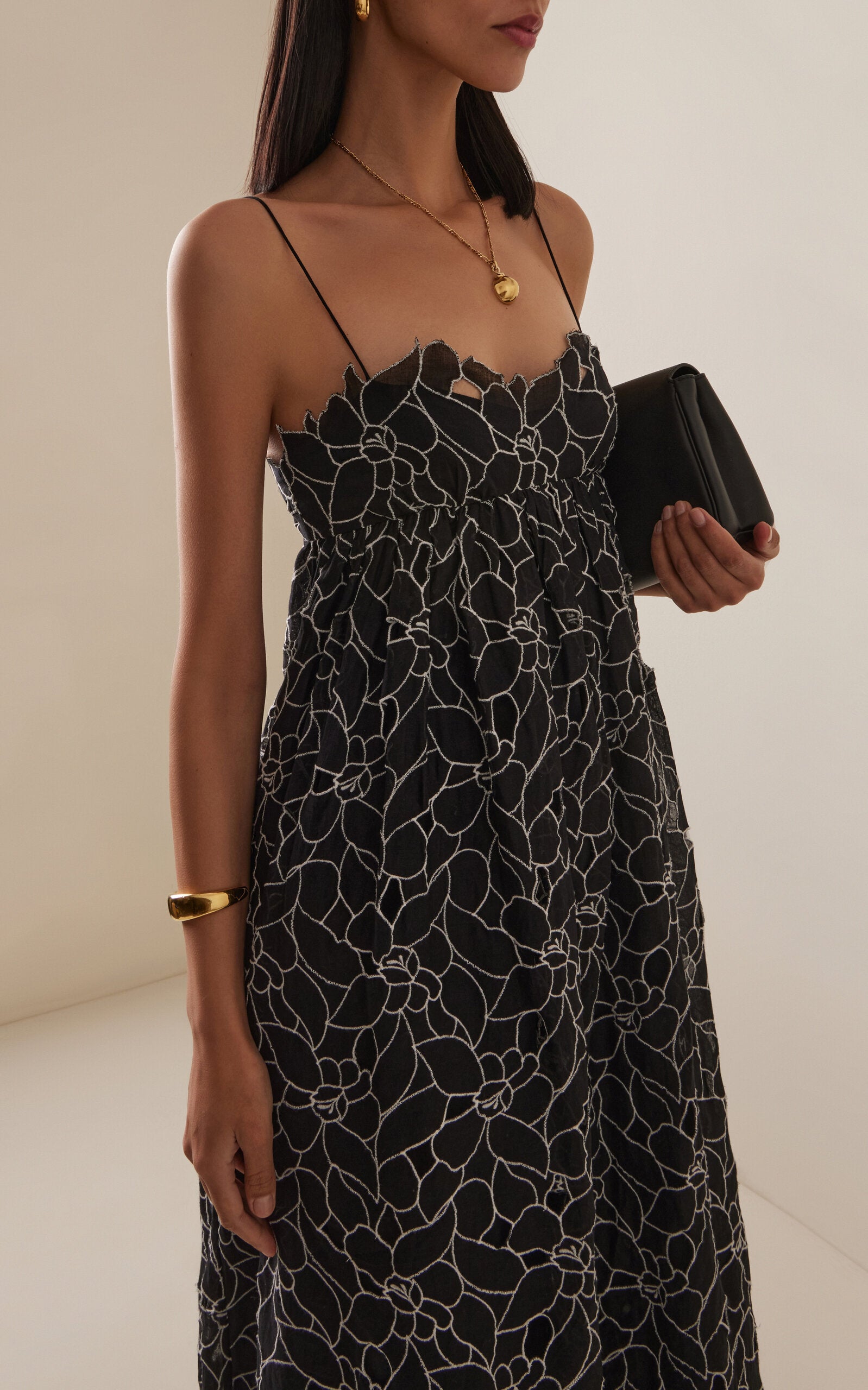 Cotton Voile Maxi Dress Full of charm simple and atmospheric