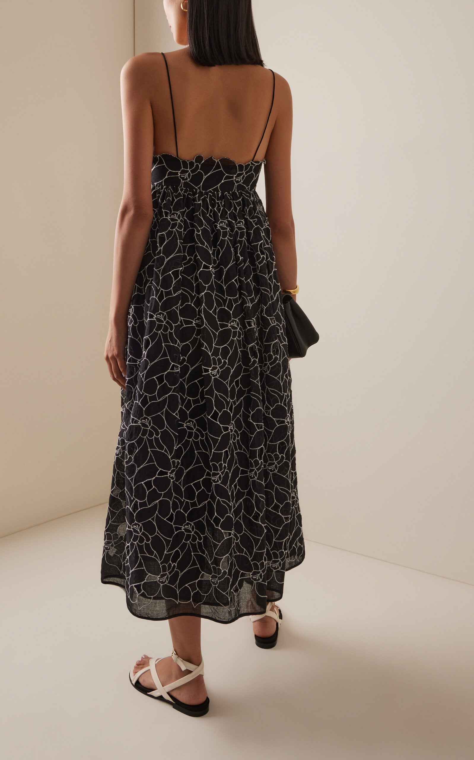 Cotton Voile Maxi Dress Full of charm simple and atmospheric