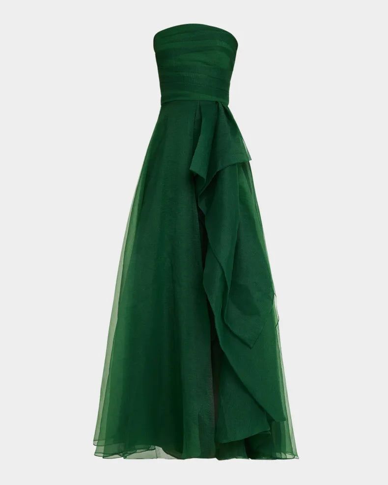 Teresa Draped Strapless Gown Beautiful and charming simple and unique design