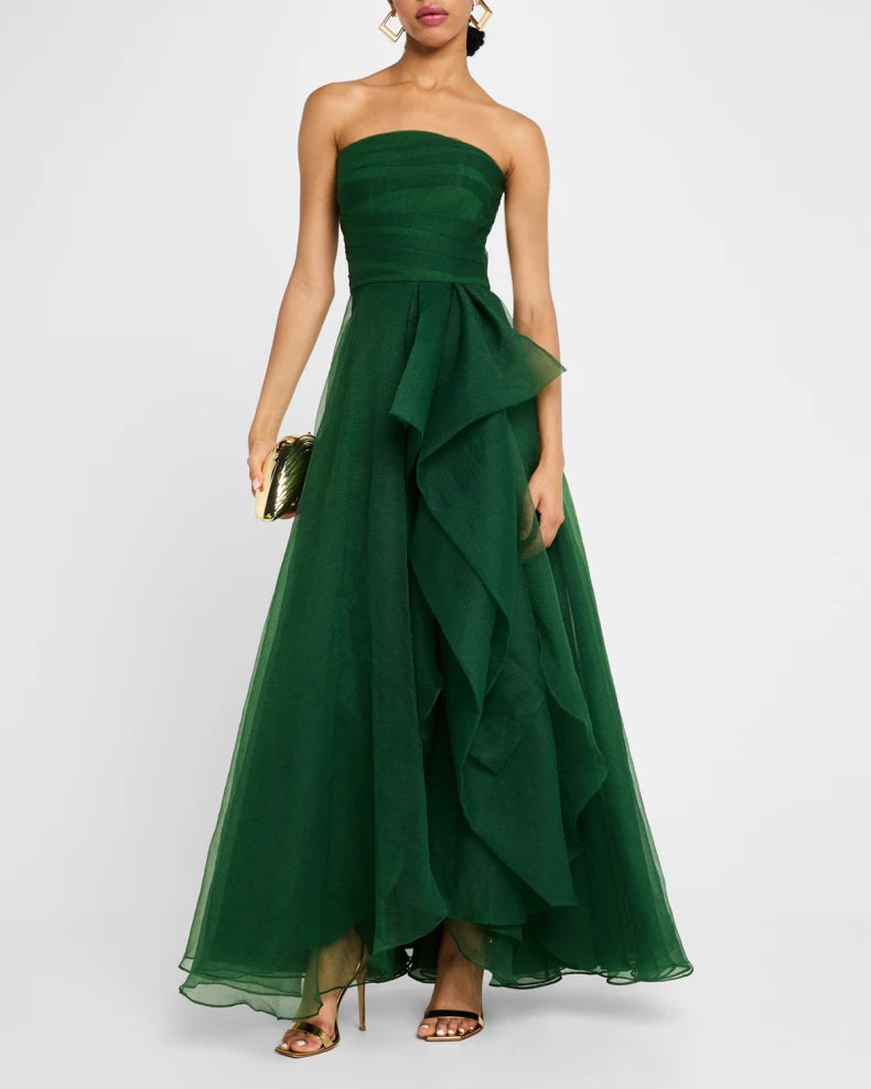 Teresa Draped Strapless Gown Beautiful and charming simple and unique design