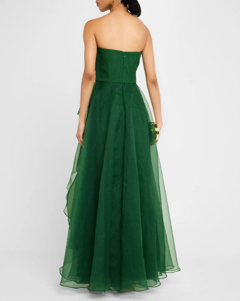 Teresa Draped Strapless Gown Beautiful and charming simple and unique design