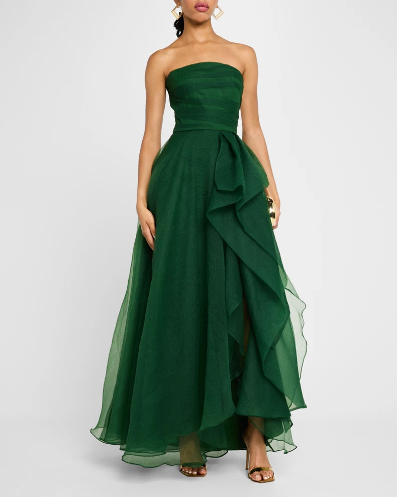Teresa Draped Strapless Gown Beautiful and charming simple and unique design