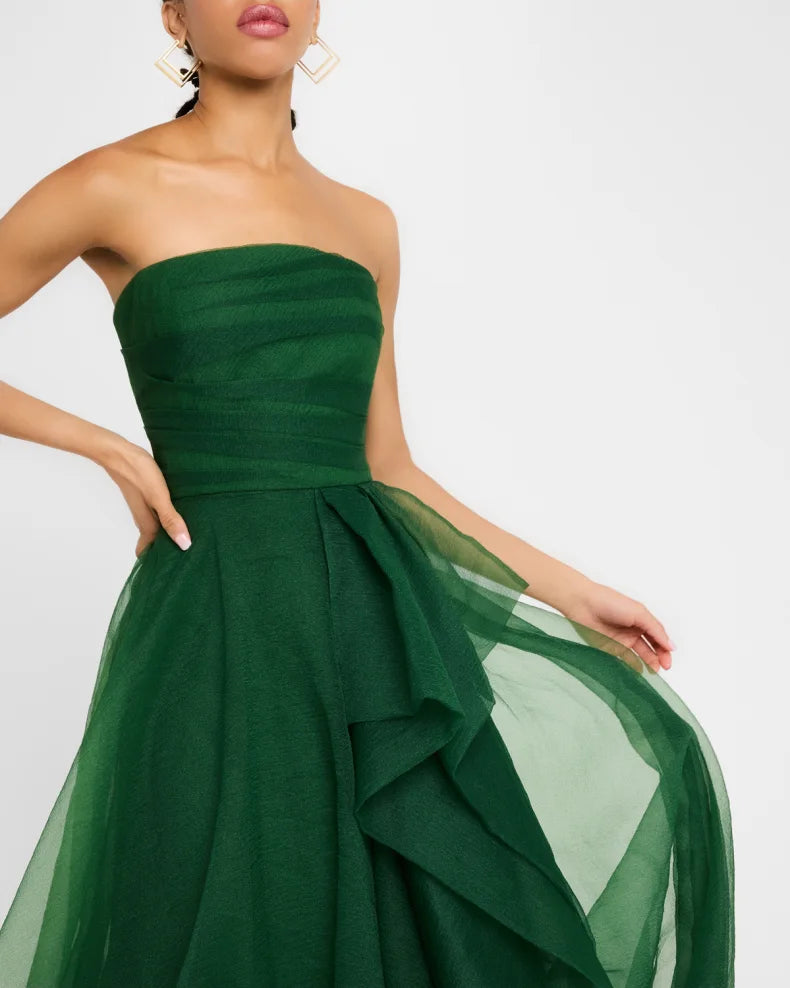 Teresa Draped Strapless Gown Beautiful and charming simple and unique design