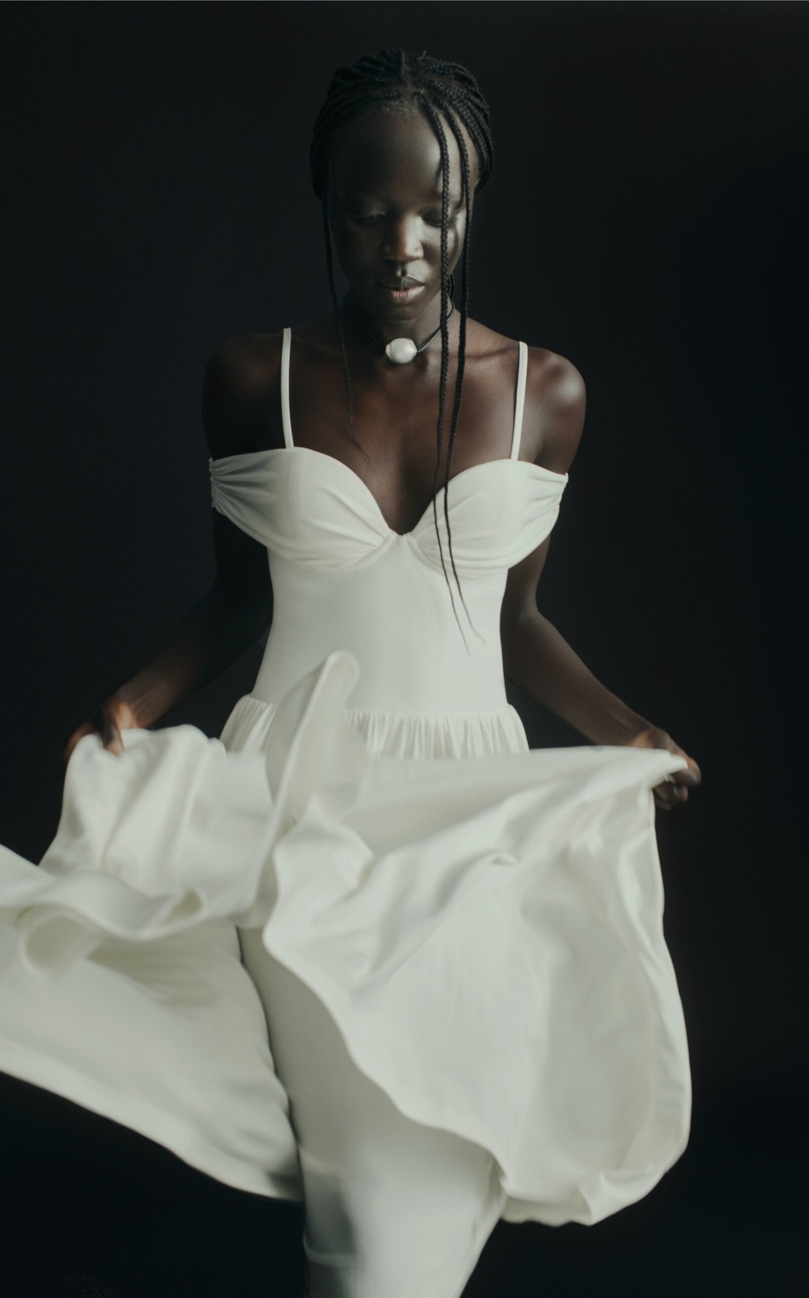 Amarantha Off-The-Shoulder Stretch-Jersey Maxi Dress Simple gentle beautiful and grand