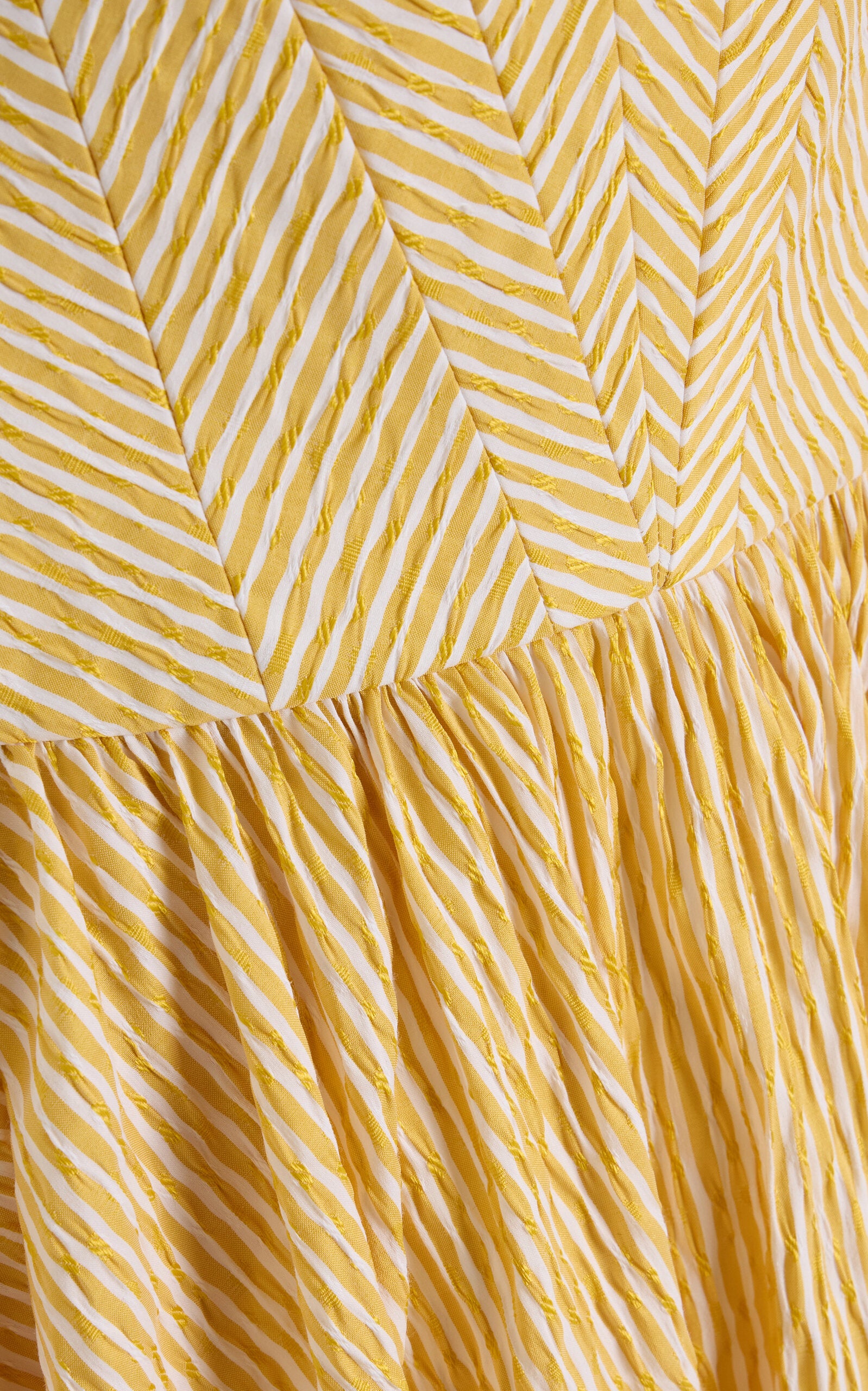 Striped Corseted Midi Dress Full of charm simple and atmospheric