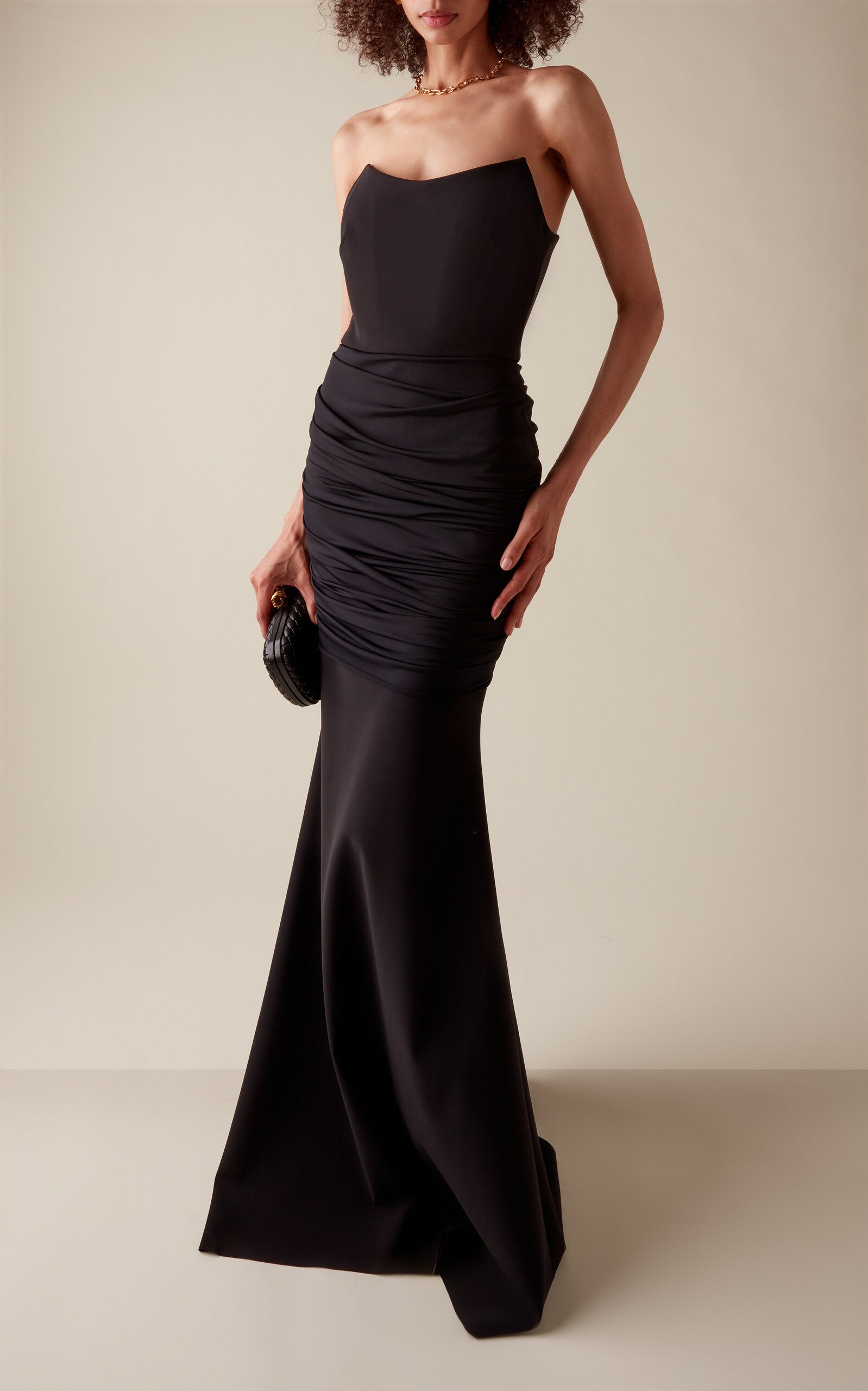 Uheri Satin Mermaid Gown  Uheri