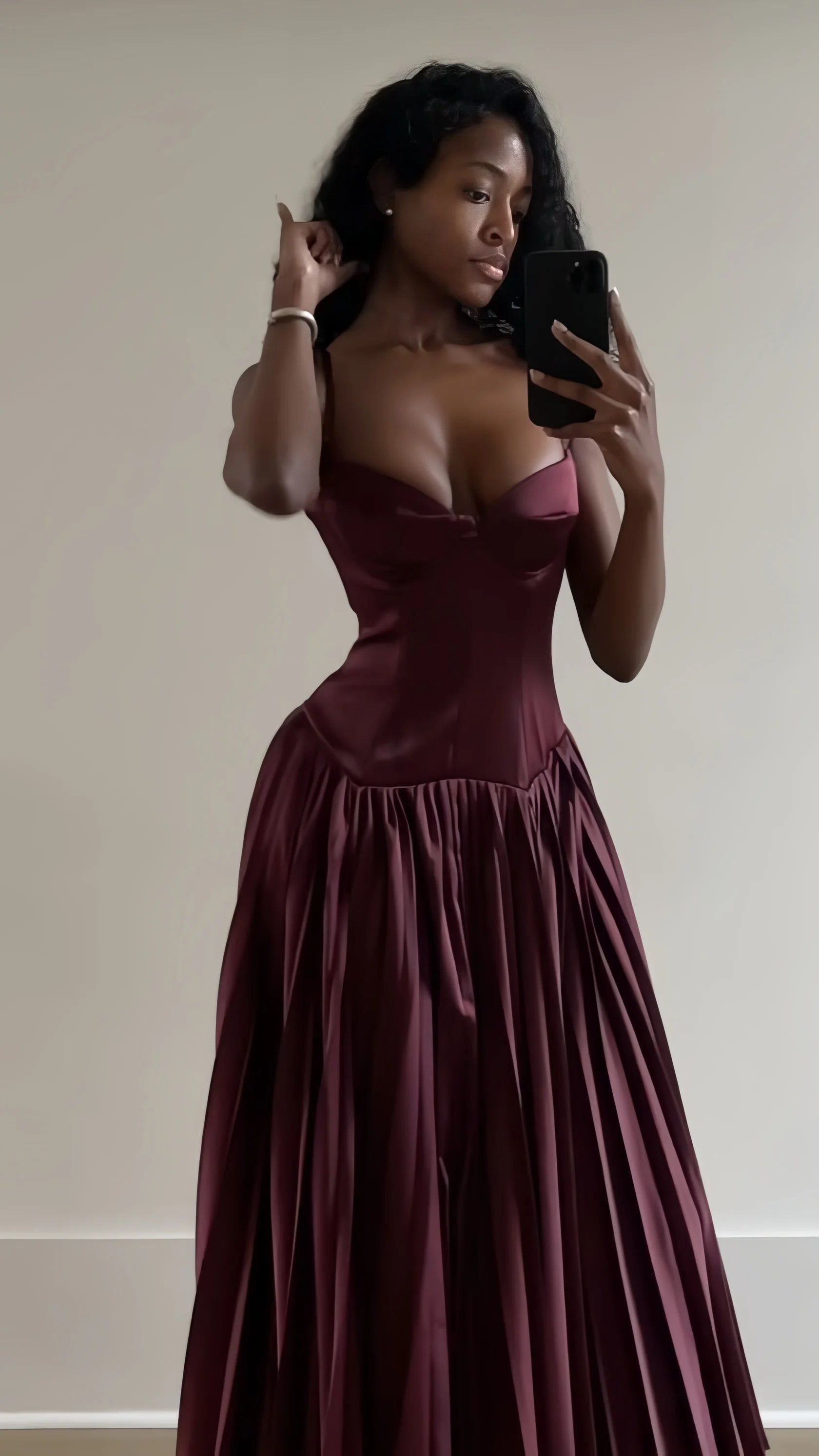 Sexy Mermaid Long Spaghetti Straps A-Line Evening Party DressProm Dress