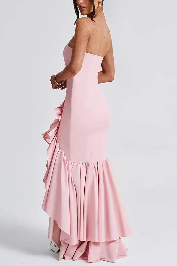 Sexy Off-shoulder Slim Fit Irregular Hem Maxi DressSexy Off-shoulder Slim Fit Irregular Hem Maxi Dress Simple atmospheric beautiful and unique desi