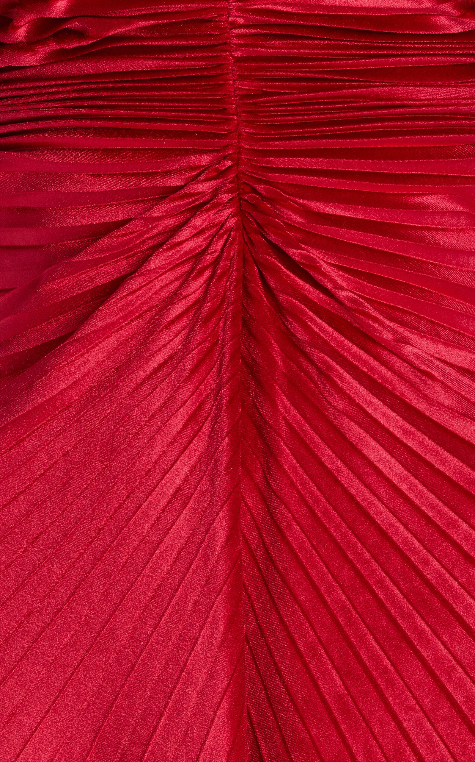 Exclusive The Remnant Pleated-Velvet Midi Dress Simple gentle beautiful and grand