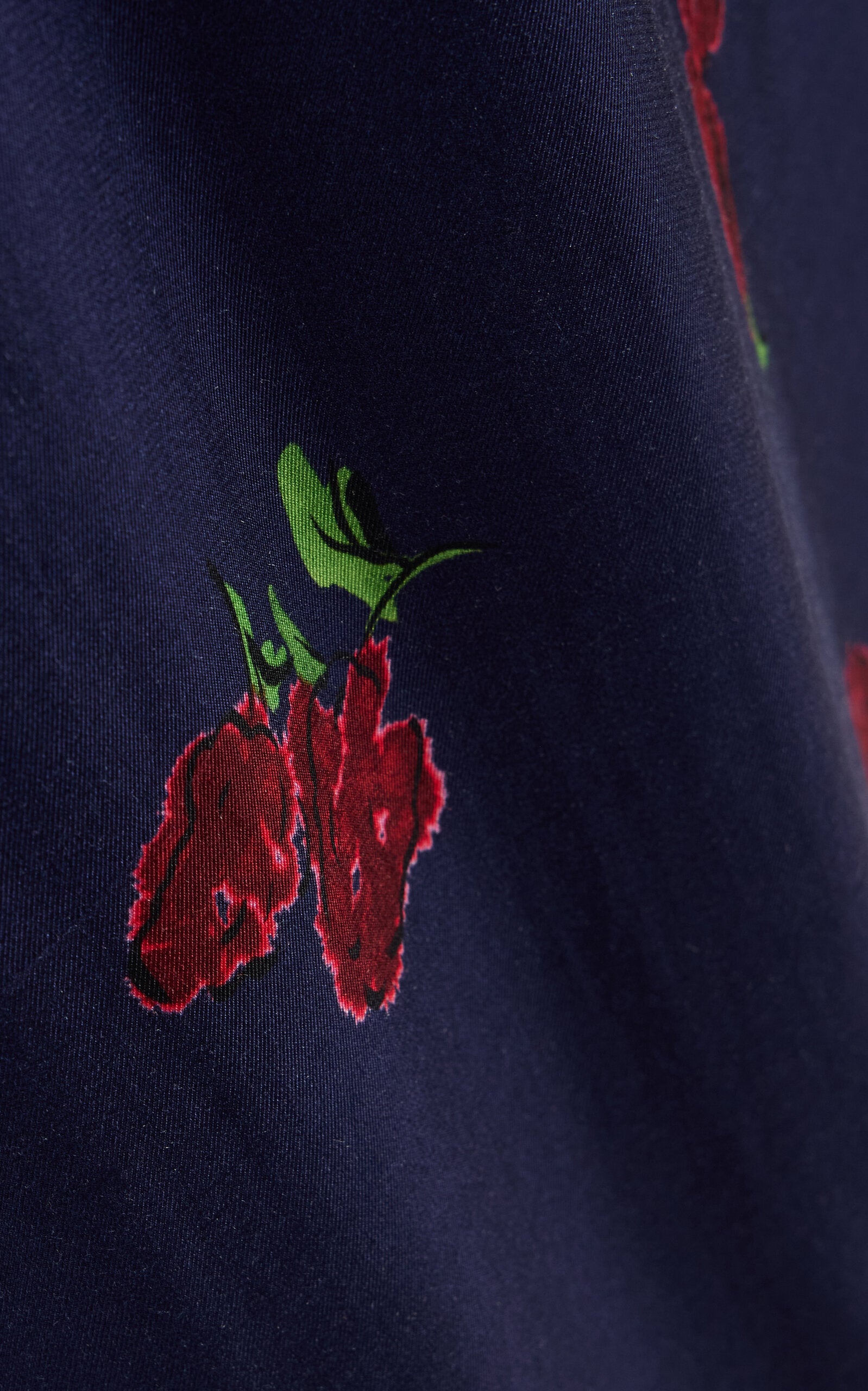 Sicily Printed Silk Midi Dress Full of charm simple and atmospheric