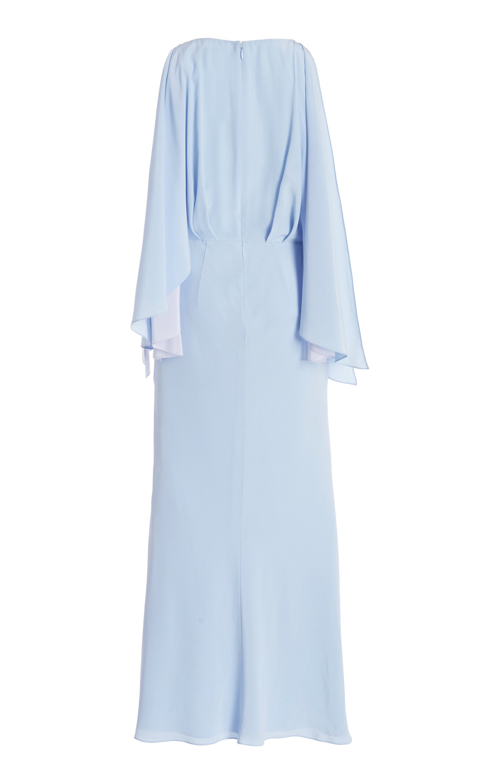The Camille Gathered Silk Crepe De Chine Maxi Dress Simple gentle beautiful and grand