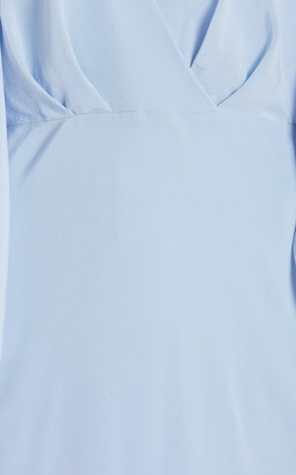The Camille Gathered Silk Crepe De Chine Maxi Dress Simple gentle beautiful and grand