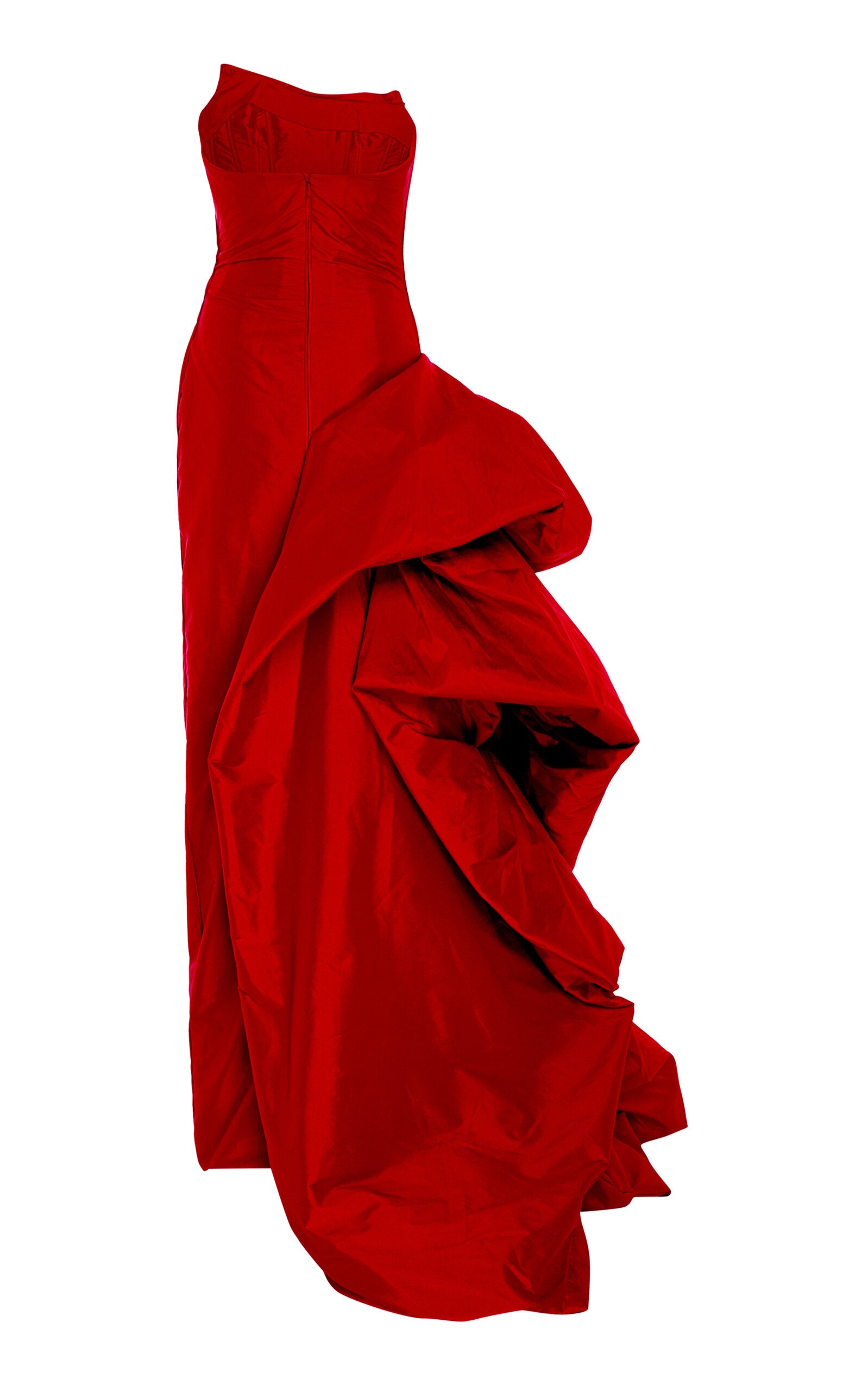 Draped Taffeta Gown  Gentle beautiful and grand