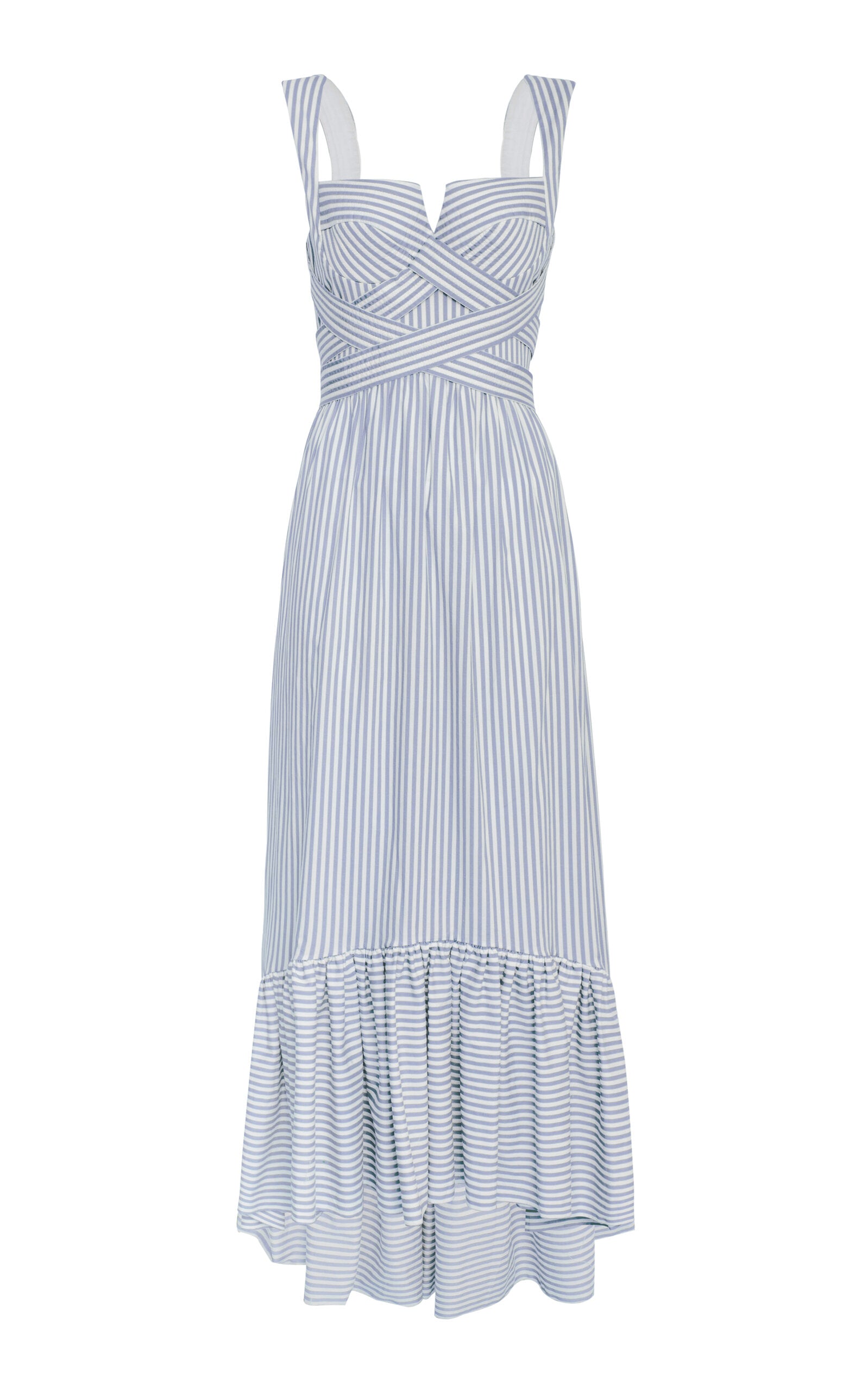 Cotton Poplin Midi Dress Full of charm simple and atmospheric