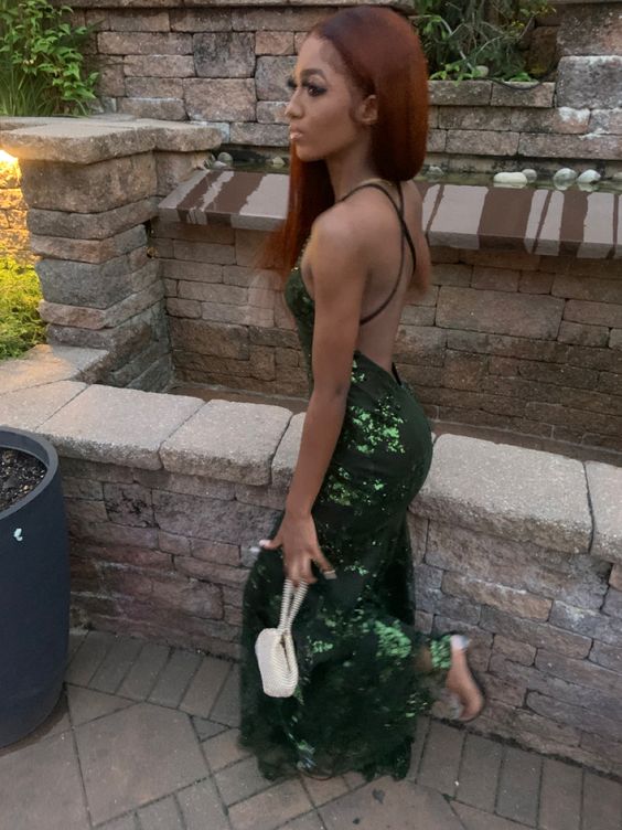 Sexy Green Mermaid Prom Dresses
