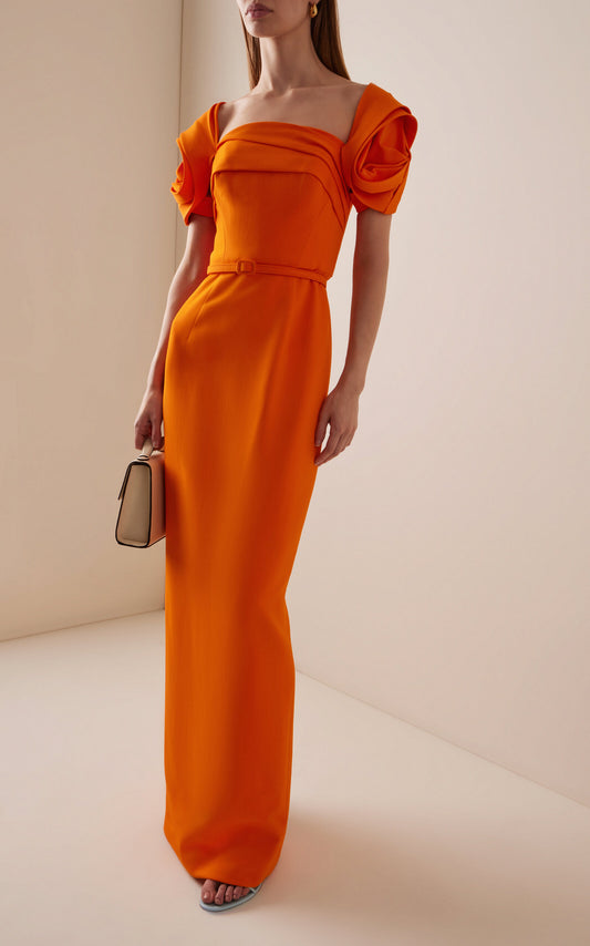Stretch-Cady Column Gown  Stretch-Cady Column  Gentle beautiful and grand