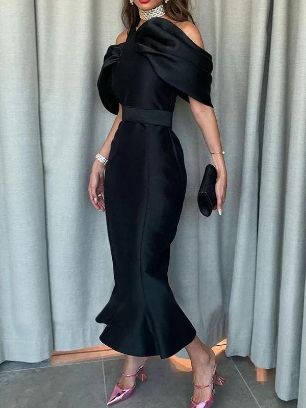 Princess V-Neck Long Sleeves Mother Of The Bride Dresses With Belt Simple gentle beautiful and unique design