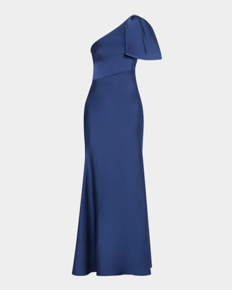 Aubrey Bias-Cut Satin Crepe Gown Beautiful and charming simple and unique design