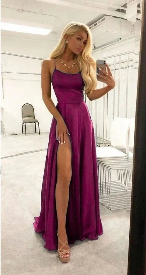 simple sleeveless full length evening dresses Prom Dresses