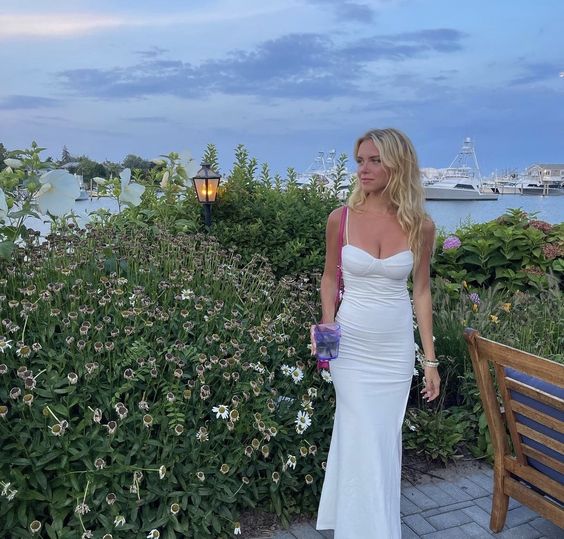 White prom dresses evening dresses party dresses sexy formal dress