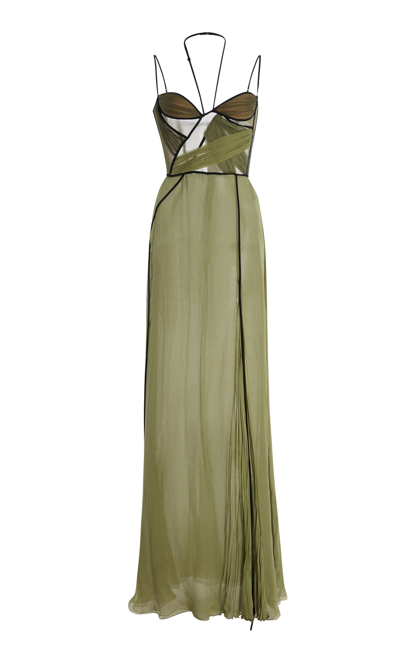 Mae Draped Silk Corseted Gown Simple gentle beautiful and grand