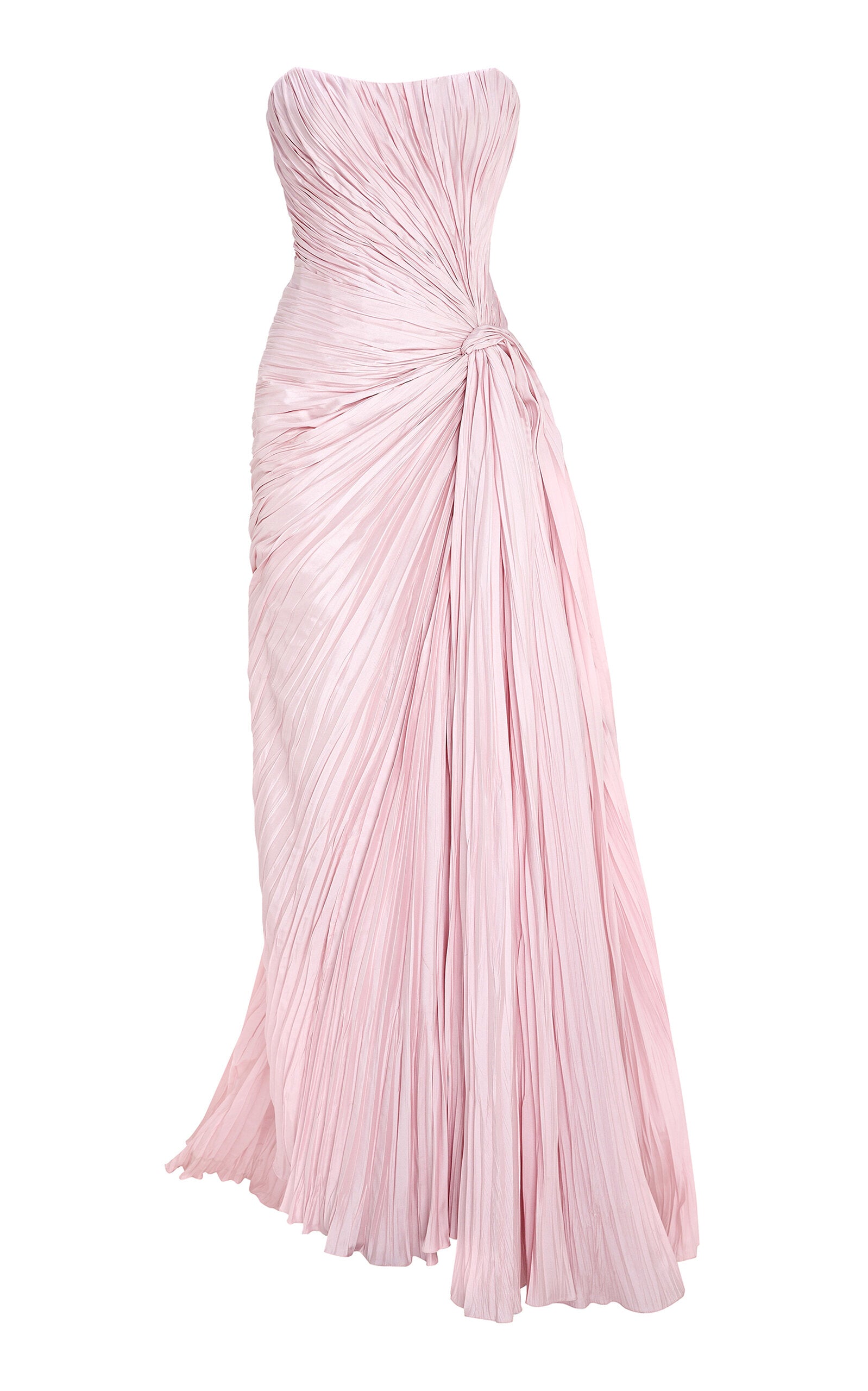 Hand-Pleated Silk Gown  Gentle beautiful and grand