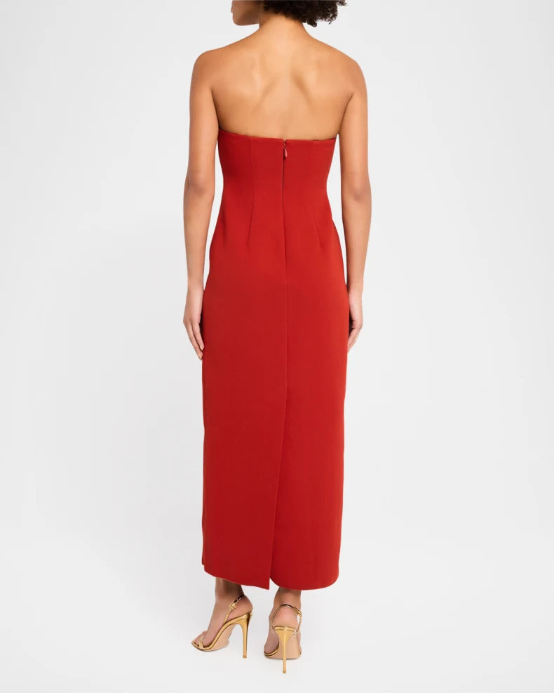 Charming and unique design Beautiful generous simple Whitnell Strapless Midi Dress
