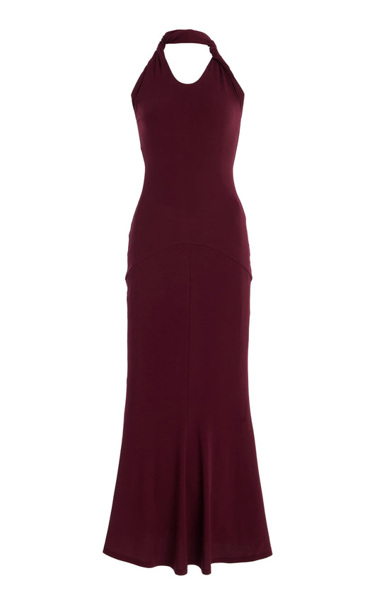 Eleanor Twist-Detail Crepe Maxi Dress Simple gentle beautiful and grand