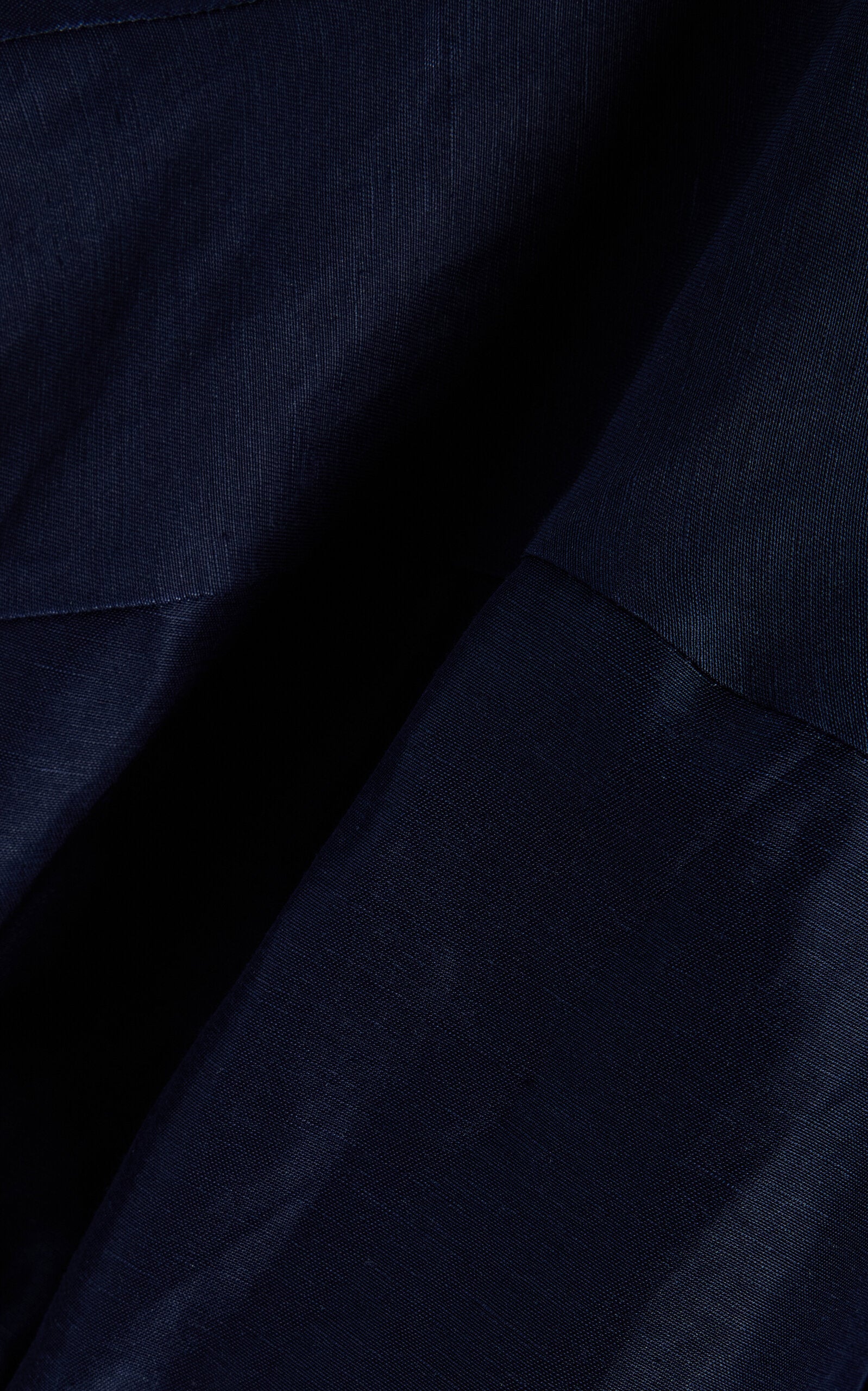 Balloon-Sleeve Woven Midi Dress