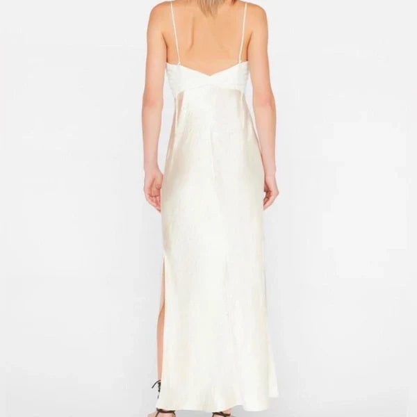 Mermaid Spaghetti Straps Long Prom Dress Simple atmospheric beautiful and unique desi
