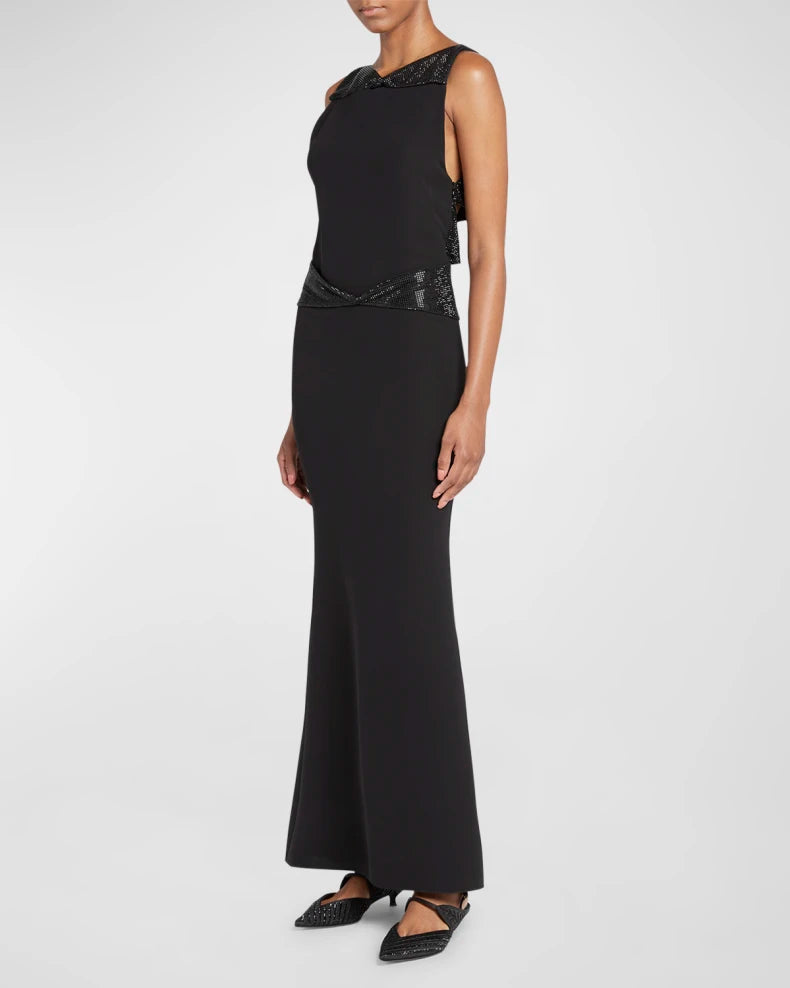 Cutout Trumpet Silk Gown Charming and unique design Beautiful generous simple