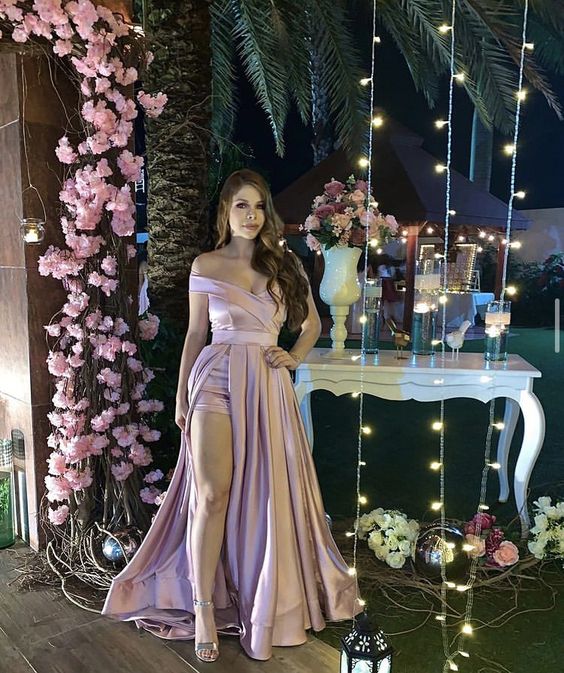 prom dresses long evening dress Simple elegant gentle