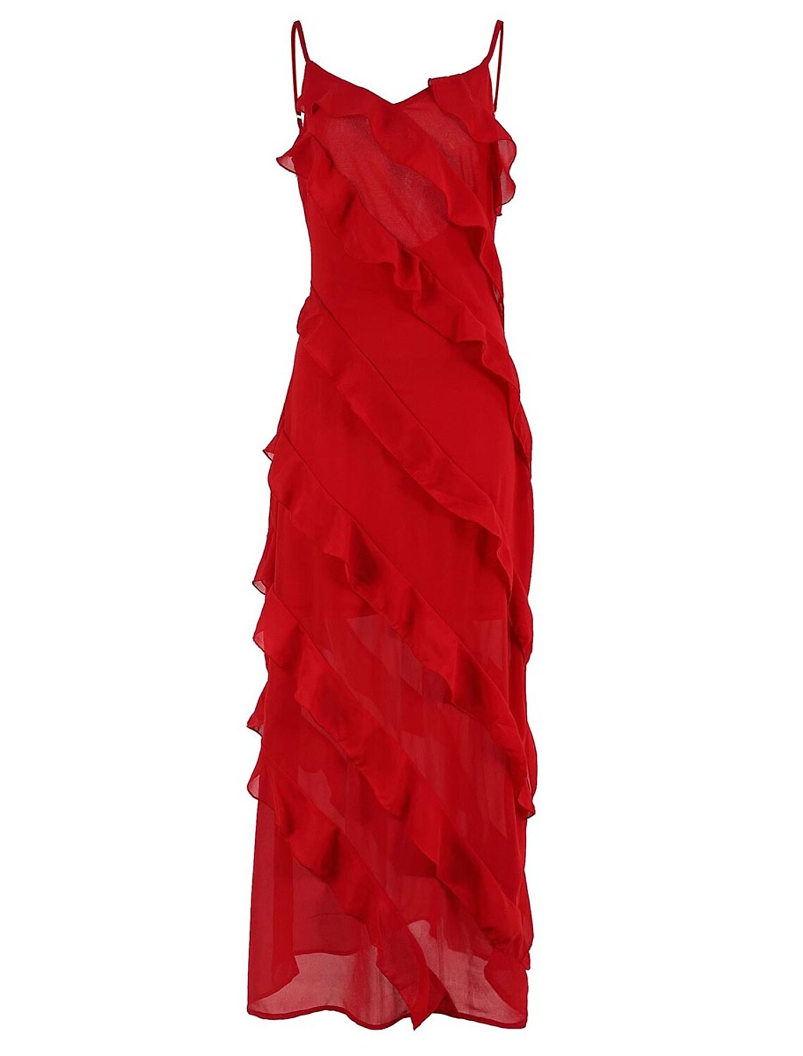 Women's Black Dress Prom Dress Party Dress Ruffle Split Spaghetti Strap Sleeveless Wedding Guest Vacation Black Red Summer Spring