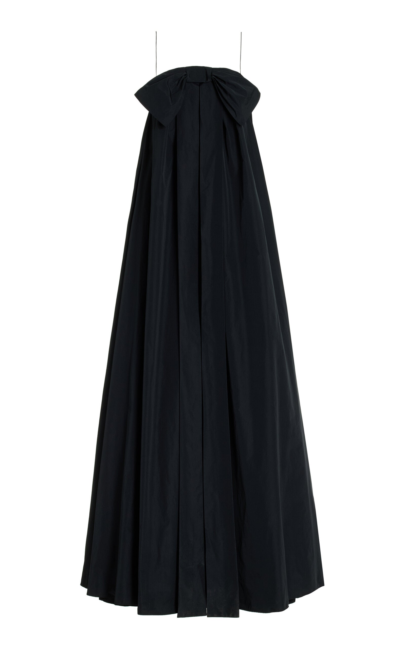 Estelle Bow-Detailed Taffeta Maxi Dress Simple gentle beautiful and grand