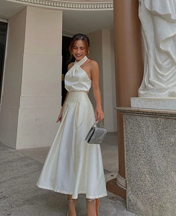 Elegant Women Prom Dress Vintage Evening Party Dress