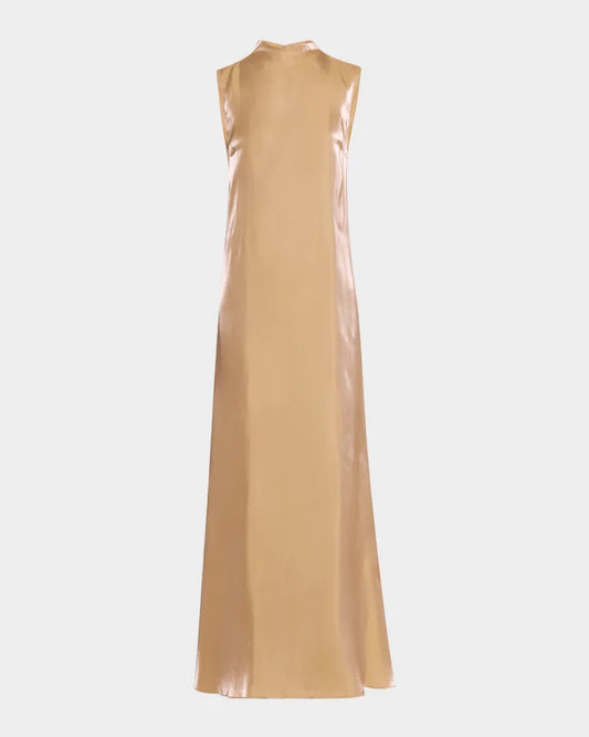 Araya Funnel-Neck Organza Dress Charming and unique design Beautiful generous simple