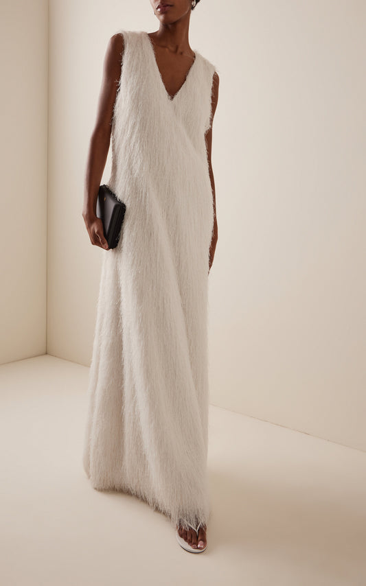 Sally Faux Fur Gown  Sally Gentle beautiful and grand
