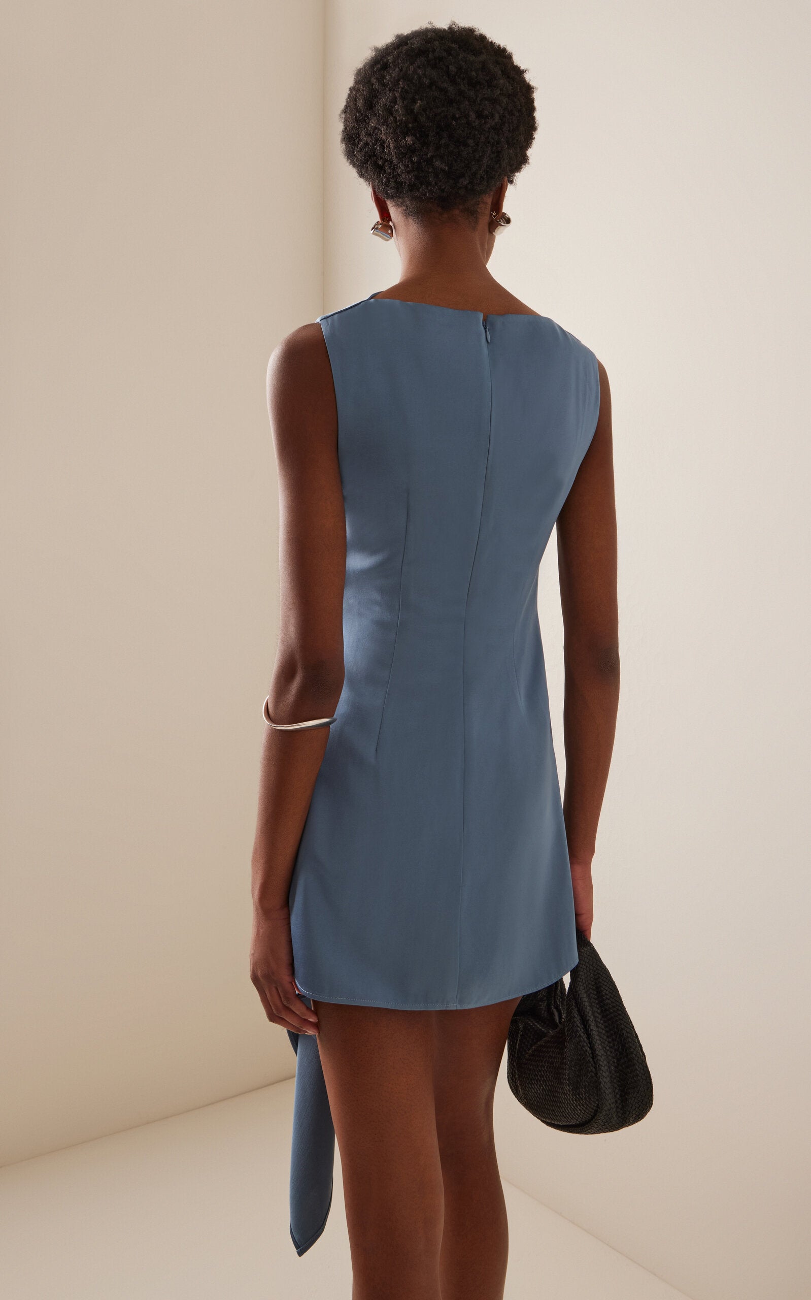 Ladies' Spring And Summer Vacation Dating Alyssa Draped Satin Mini Dress